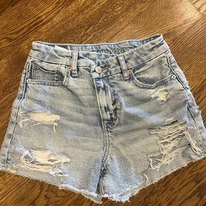 American Eagle Outfitters Women's Light Blue Denim Shorts